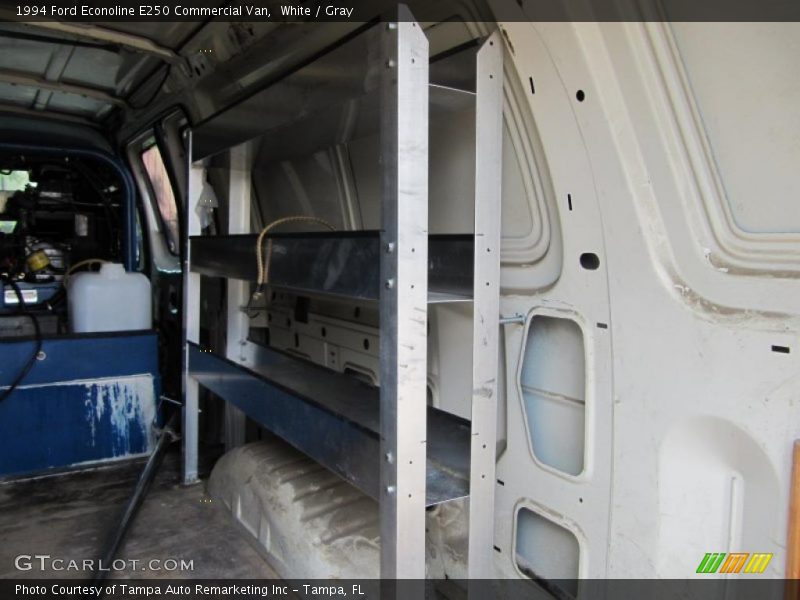 White / Gray 1994 Ford Econoline E250 Commercial Van