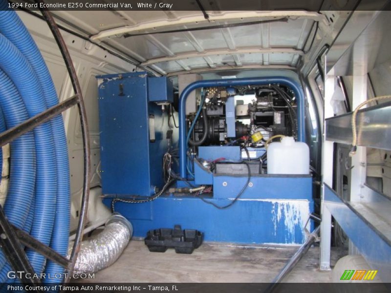 White / Gray 1994 Ford Econoline E250 Commercial Van