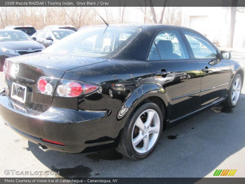 Onyx Black / Gray 2008 Mazda MAZDA6 i Touring Sedan