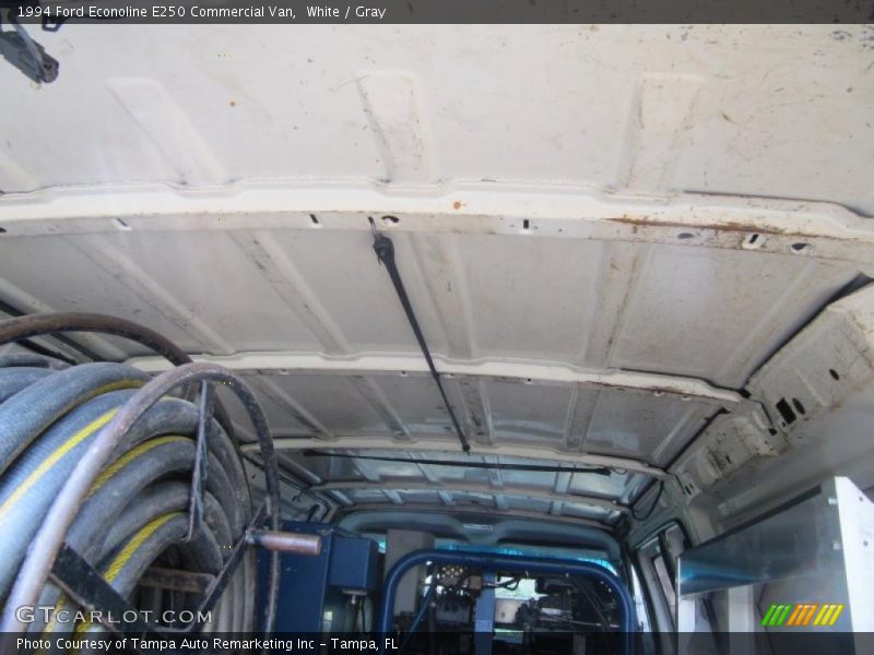 White / Gray 1994 Ford Econoline E250 Commercial Van