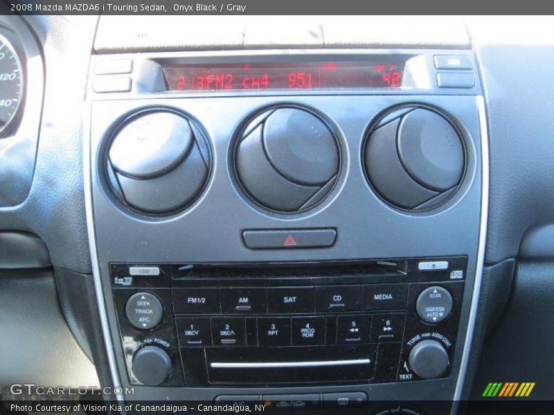 Onyx Black / Gray 2008 Mazda MAZDA6 i Touring Sedan