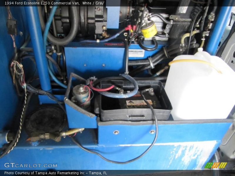 White / Gray 1994 Ford Econoline E250 Commercial Van