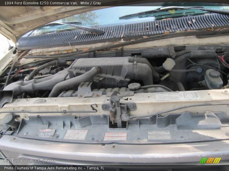 White / Gray 1994 Ford Econoline E250 Commercial Van