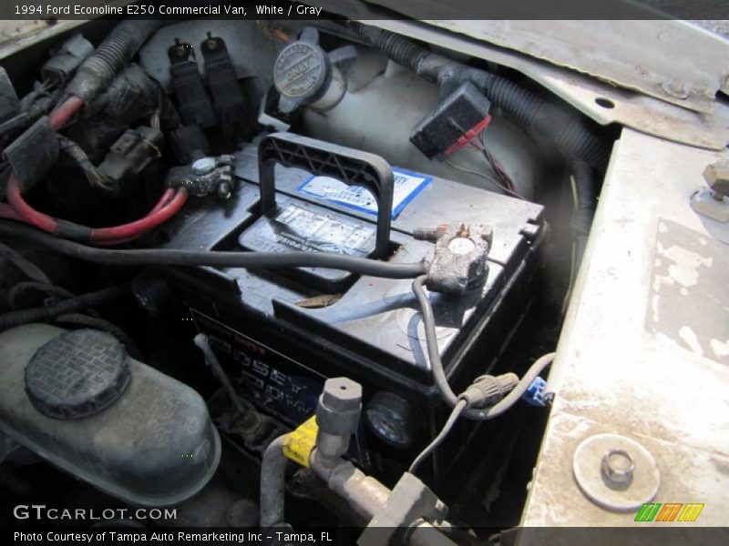 White / Gray 1994 Ford Econoline E250 Commercial Van