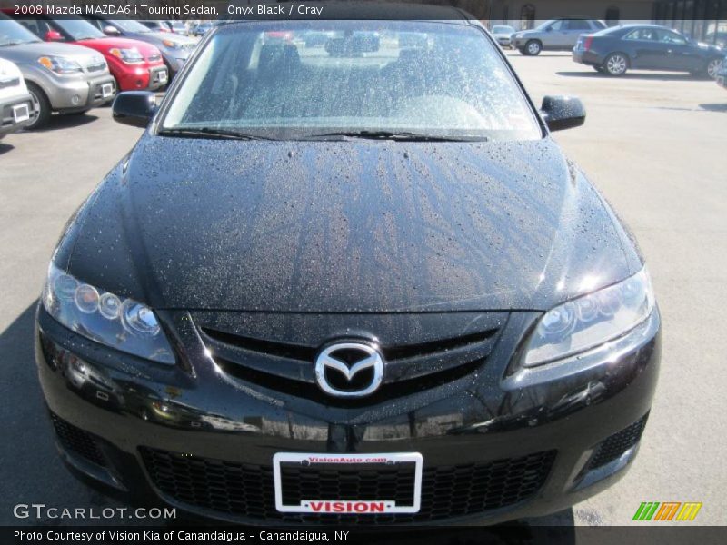 Onyx Black / Gray 2008 Mazda MAZDA6 i Touring Sedan