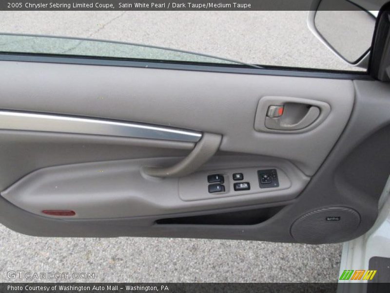Satin White Pearl / Dark Taupe/Medium Taupe 2005 Chrysler Sebring Limited Coupe