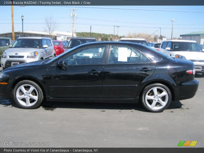 Onyx Black / Gray 2008 Mazda MAZDA6 i Touring Sedan