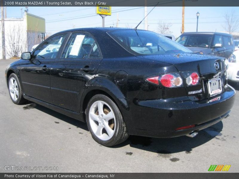Onyx Black / Gray 2008 Mazda MAZDA6 i Touring Sedan