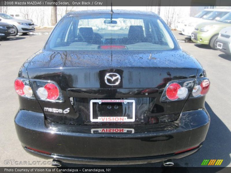 Onyx Black / Gray 2008 Mazda MAZDA6 i Touring Sedan