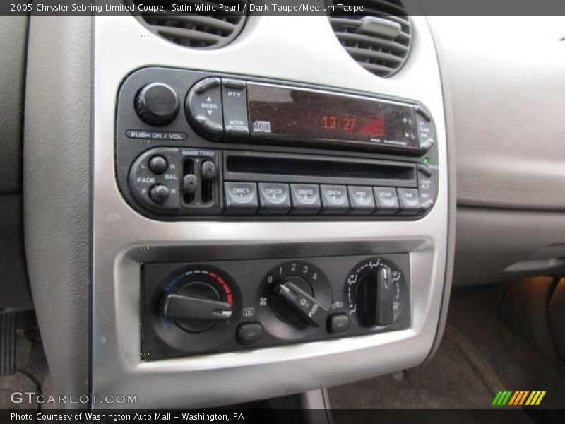 Controls of 2005 Sebring Limited Coupe