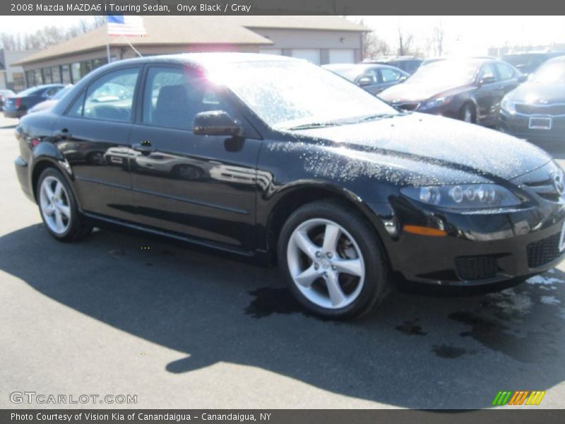Onyx Black / Gray 2008 Mazda MAZDA6 i Touring Sedan