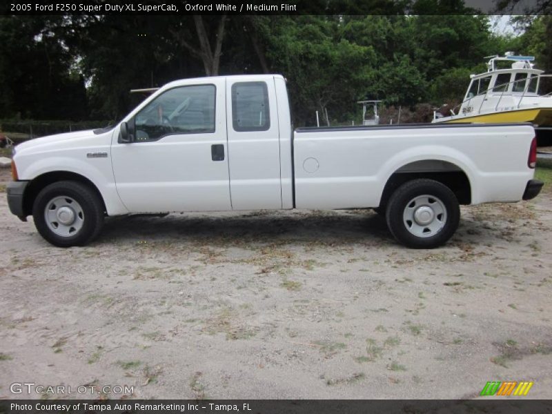 Oxford White / Medium Flint 2005 Ford F250 Super Duty XL SuperCab