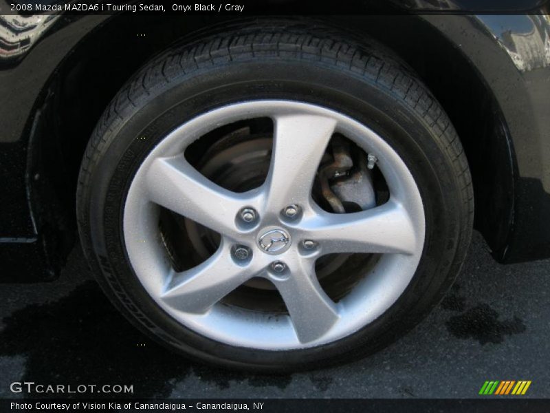 Onyx Black / Gray 2008 Mazda MAZDA6 i Touring Sedan