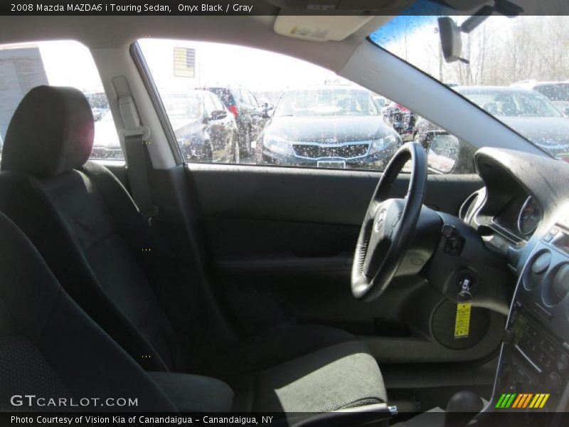 Onyx Black / Gray 2008 Mazda MAZDA6 i Touring Sedan