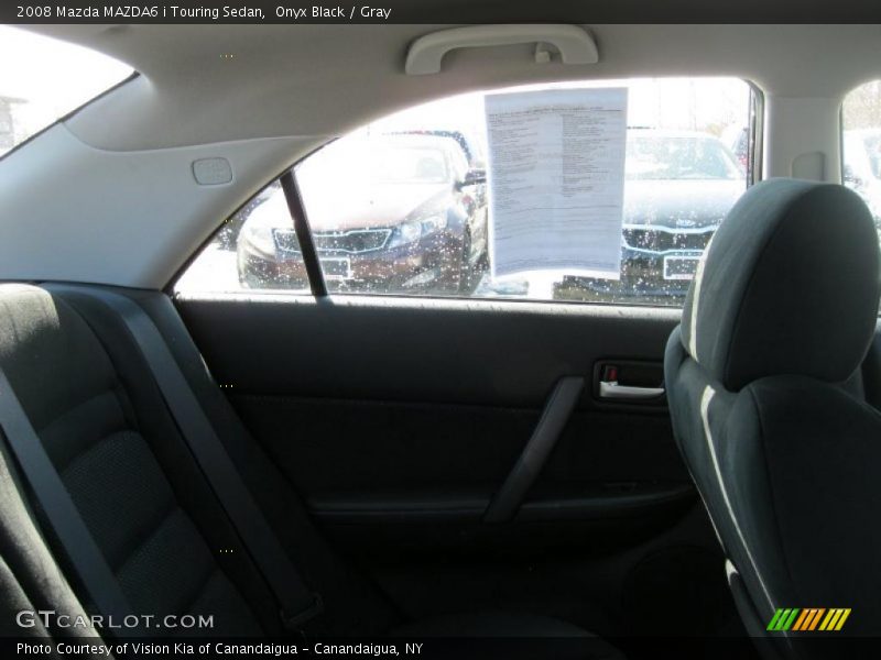 Onyx Black / Gray 2008 Mazda MAZDA6 i Touring Sedan