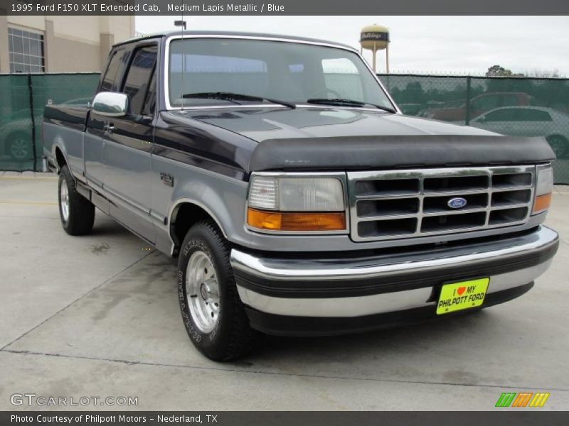 Medium Lapis Metallic / Blue 1995 Ford F150 XLT Extended Cab