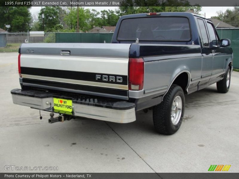 Medium Lapis Metallic / Blue 1995 Ford F150 XLT Extended Cab