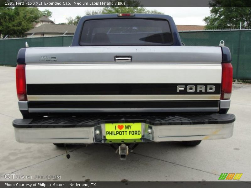 Medium Lapis Metallic / Blue 1995 Ford F150 XLT Extended Cab