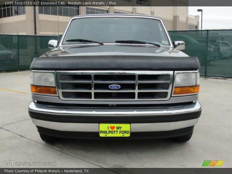 Medium Lapis Metallic / Blue 1995 Ford F150 XLT Extended Cab