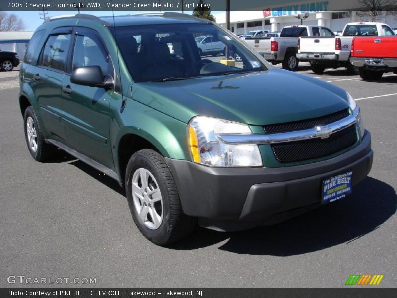 Meander Green Metallic / Light Gray 2005 Chevrolet Equinox LS AWD