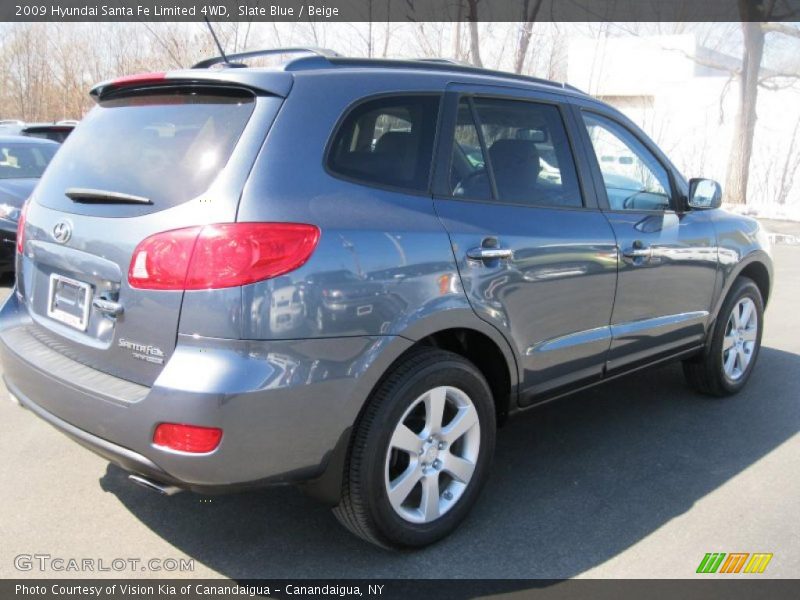 Slate Blue / Beige 2009 Hyundai Santa Fe Limited 4WD