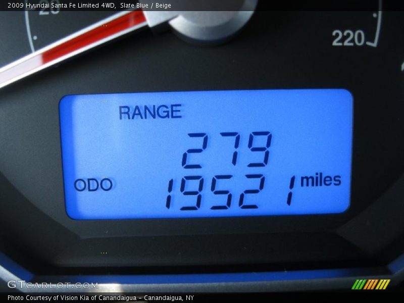 Slate Blue / Beige 2009 Hyundai Santa Fe Limited 4WD