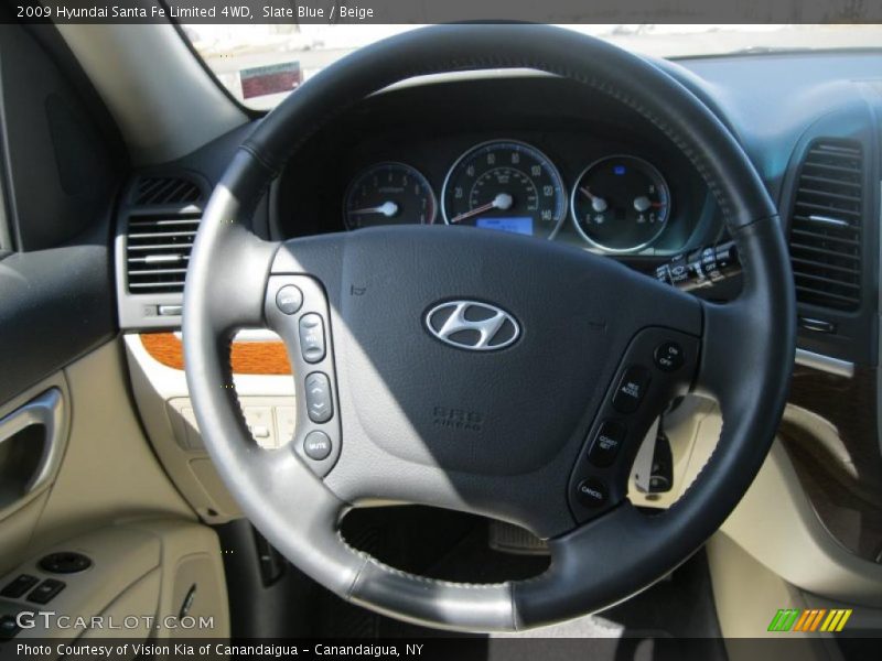 Slate Blue / Beige 2009 Hyundai Santa Fe Limited 4WD