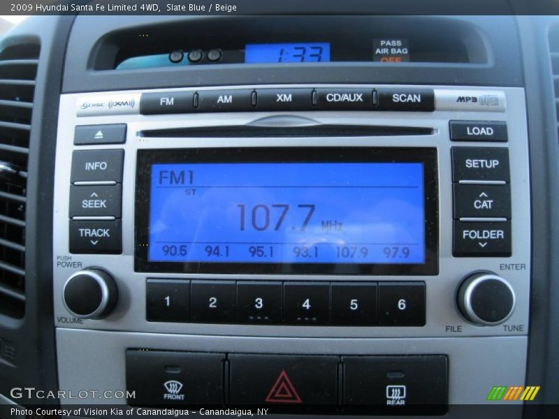 Slate Blue / Beige 2009 Hyundai Santa Fe Limited 4WD