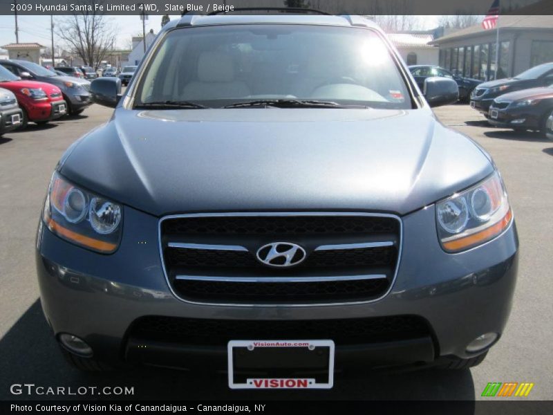Slate Blue / Beige 2009 Hyundai Santa Fe Limited 4WD