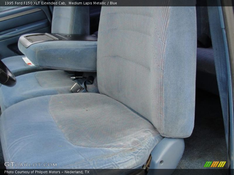 Medium Lapis Metallic / Blue 1995 Ford F150 XLT Extended Cab