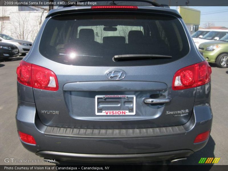Slate Blue / Beige 2009 Hyundai Santa Fe Limited 4WD