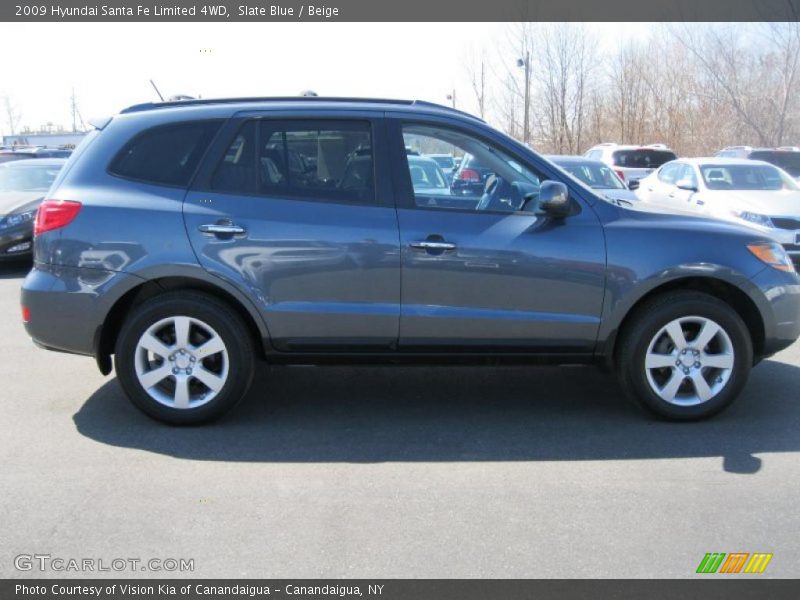Slate Blue / Beige 2009 Hyundai Santa Fe Limited 4WD
