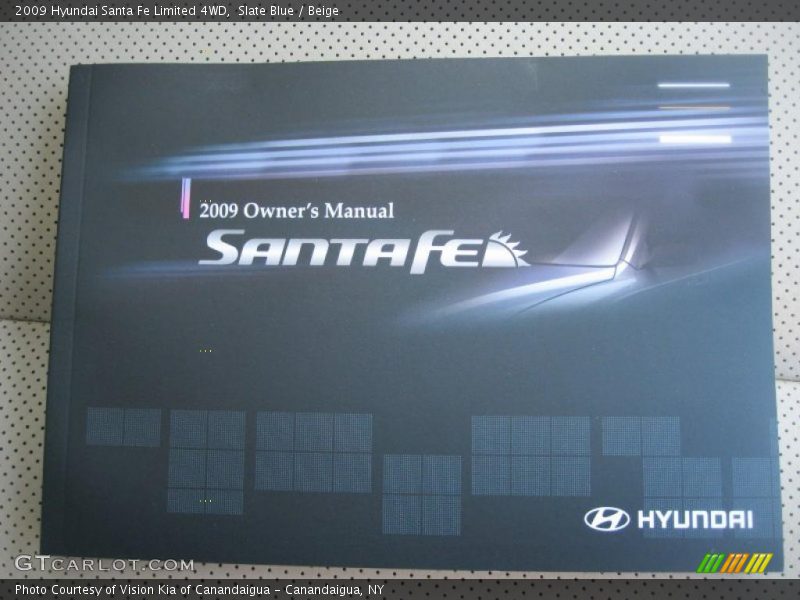 Slate Blue / Beige 2009 Hyundai Santa Fe Limited 4WD