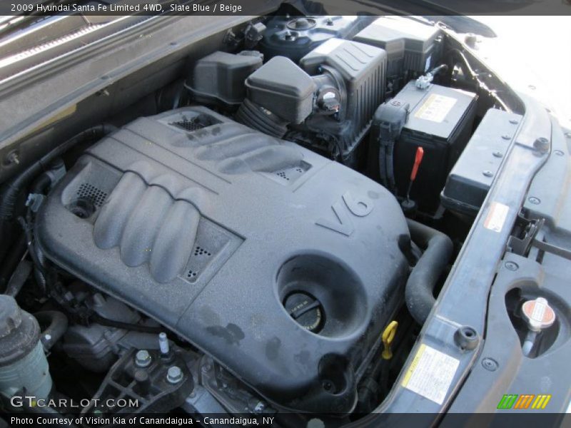 Slate Blue / Beige 2009 Hyundai Santa Fe Limited 4WD