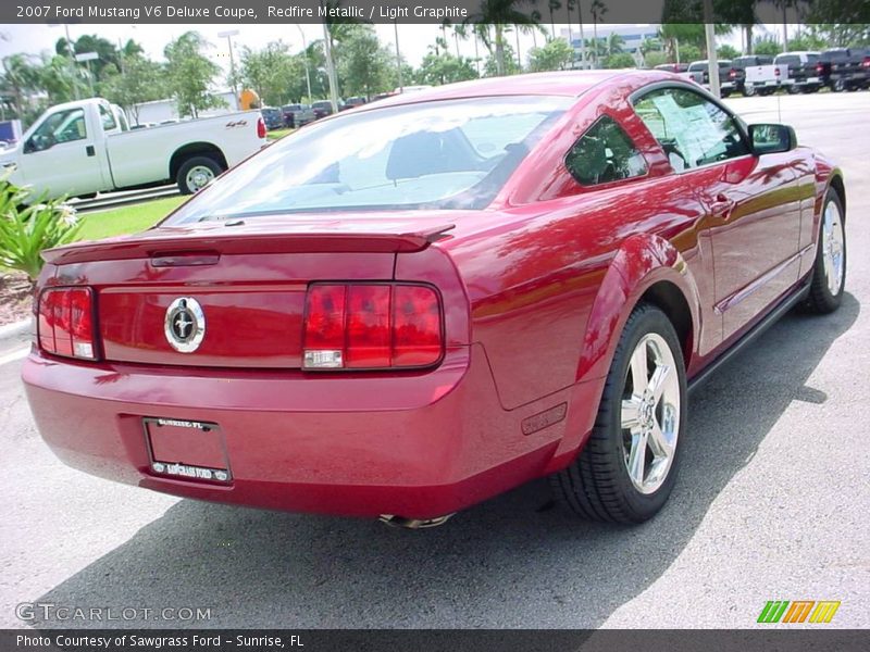 Redfire Metallic / Light Graphite 2007 Ford Mustang V6 Deluxe Coupe