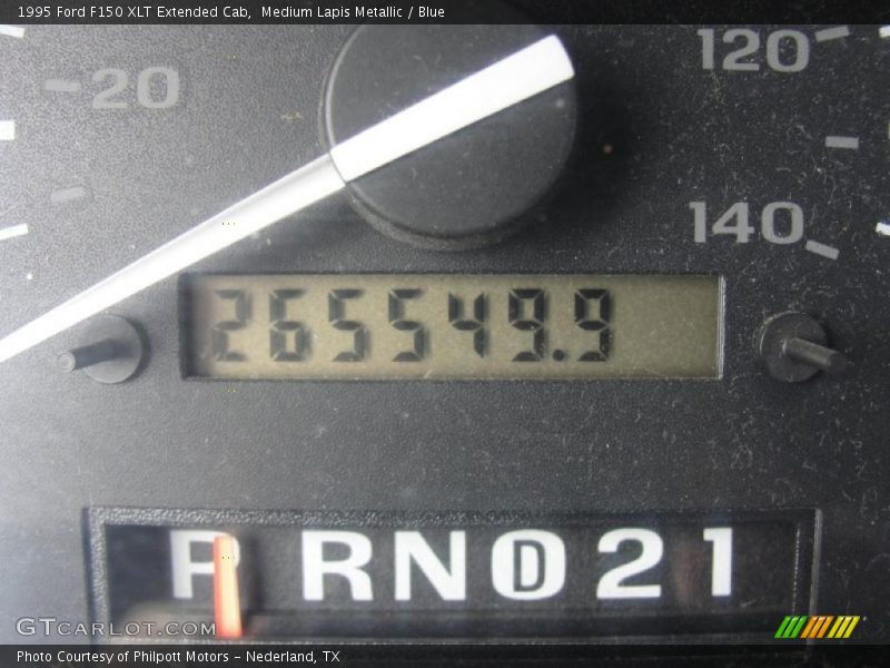 Medium Lapis Metallic / Blue 1995 Ford F150 XLT Extended Cab