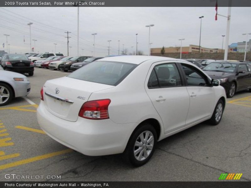 Polar White / Dark Charcoal 2009 Toyota Yaris Sedan