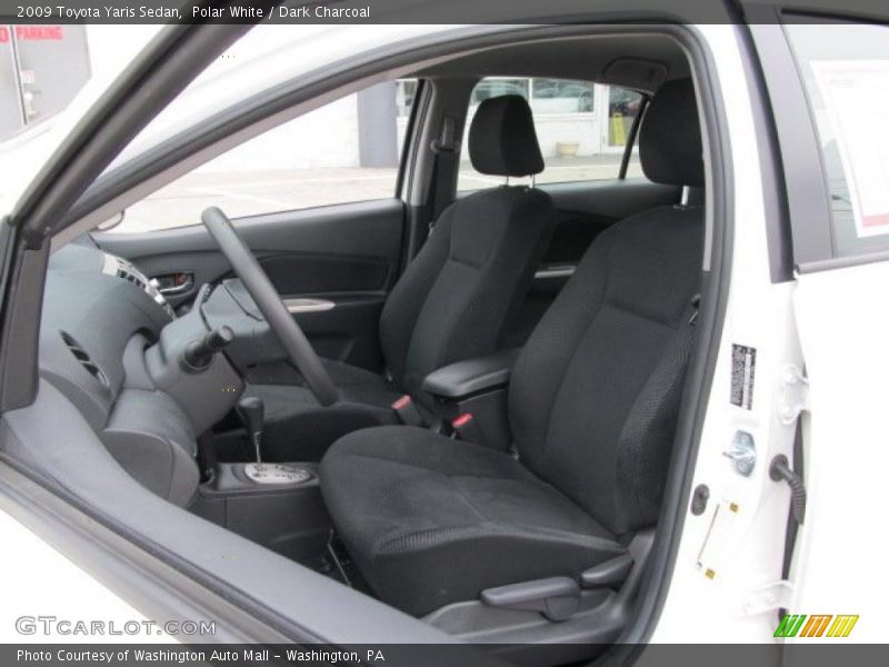 Polar White / Dark Charcoal 2009 Toyota Yaris Sedan
