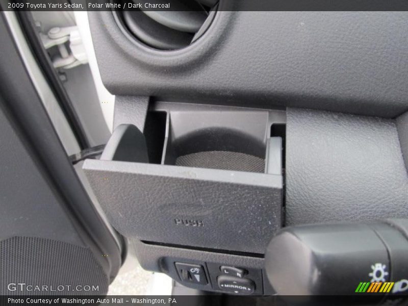 Polar White / Dark Charcoal 2009 Toyota Yaris Sedan