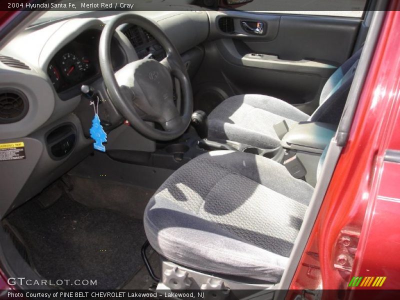 Merlot Red / Gray 2004 Hyundai Santa Fe