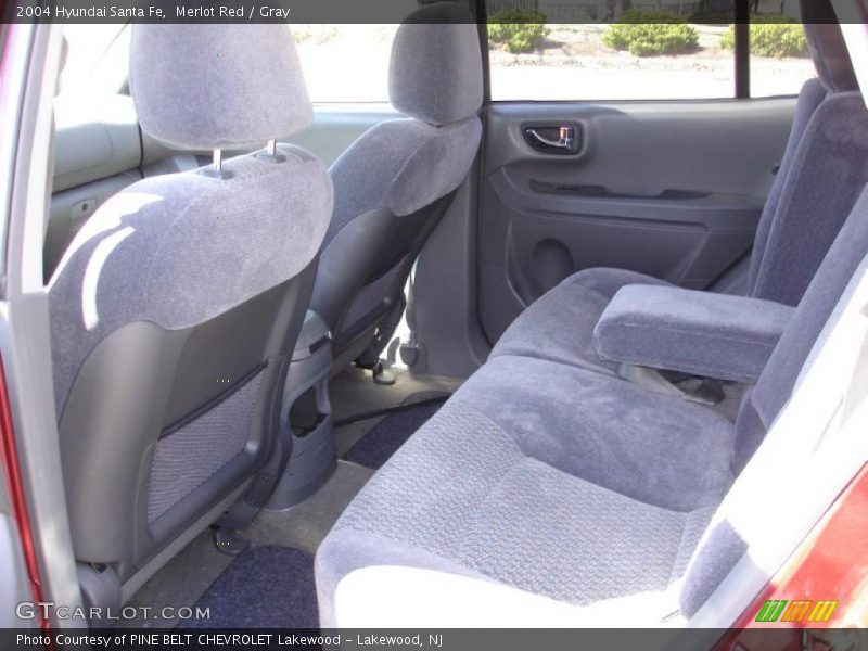 Merlot Red / Gray 2004 Hyundai Santa Fe