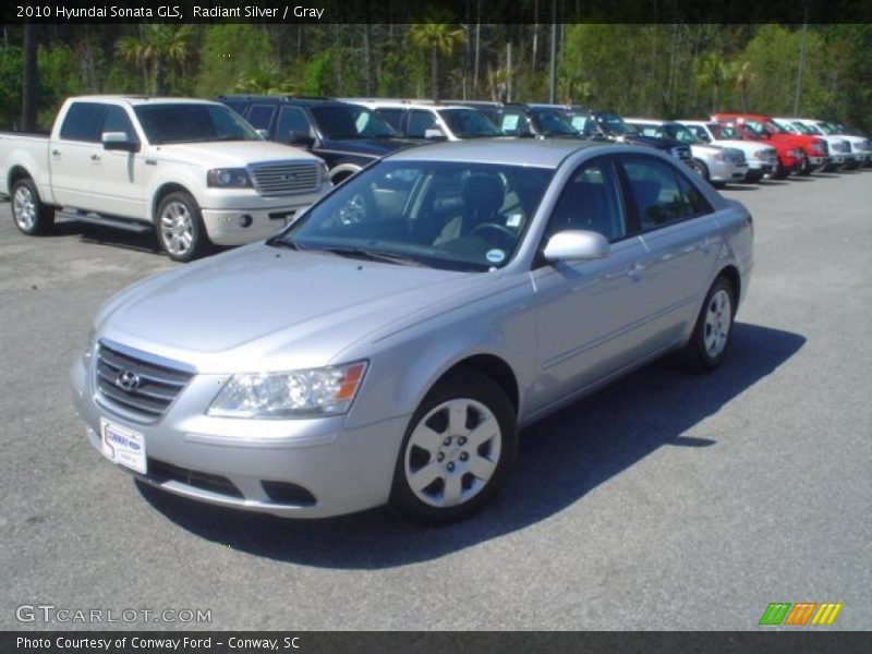 Radiant Silver / Gray 2010 Hyundai Sonata GLS