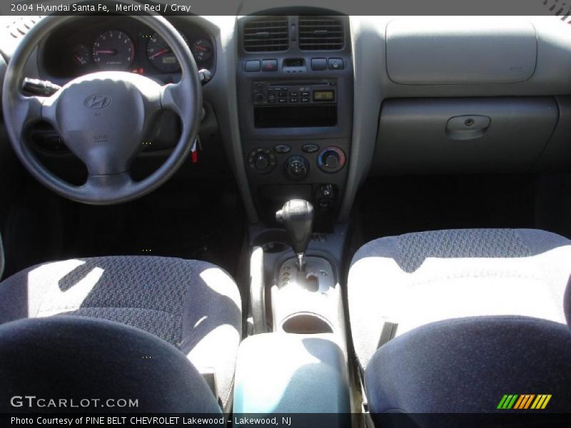 Merlot Red / Gray 2004 Hyundai Santa Fe
