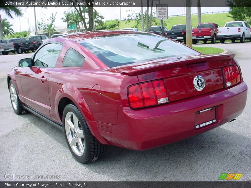 Redfire Metallic / Light Graphite 2007 Ford Mustang V6 Deluxe Coupe