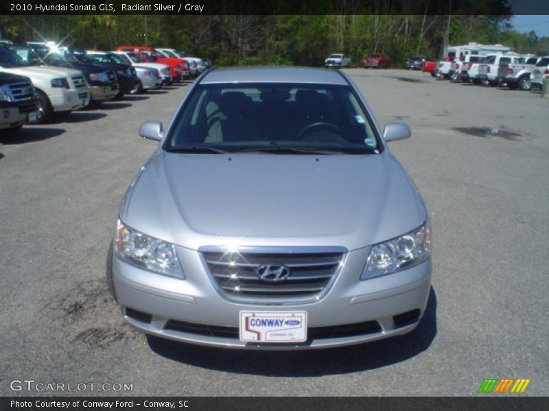 Radiant Silver / Gray 2010 Hyundai Sonata GLS