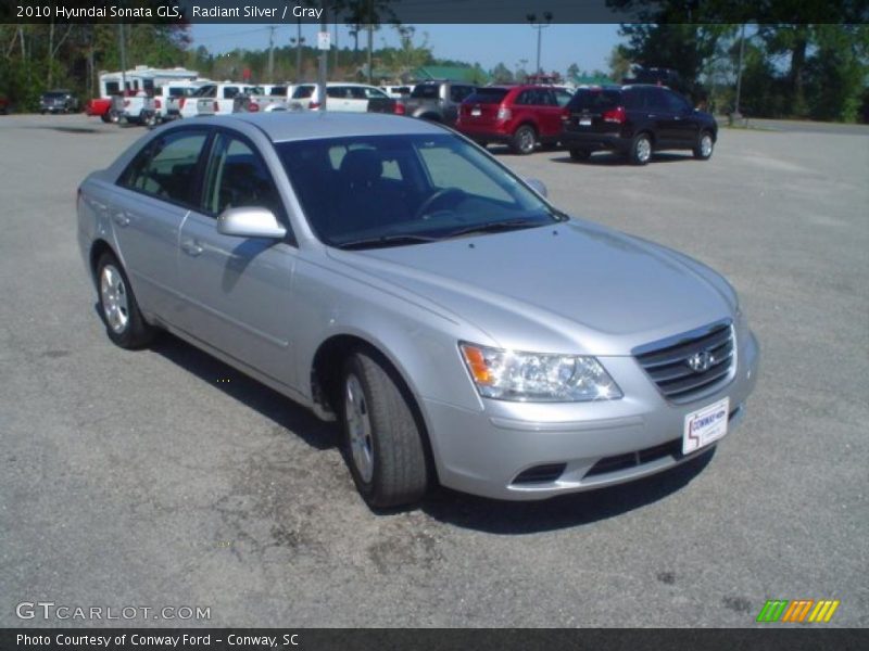 Radiant Silver / Gray 2010 Hyundai Sonata GLS