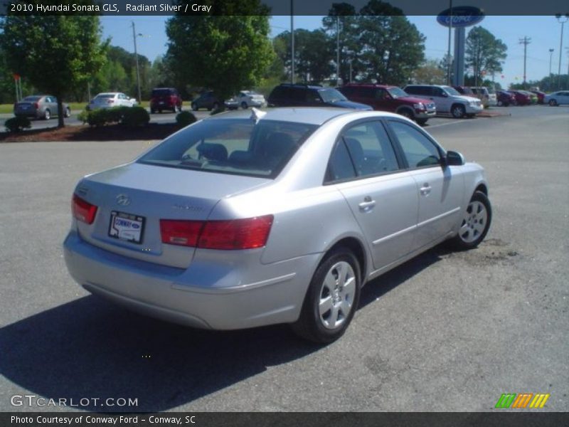 Radiant Silver / Gray 2010 Hyundai Sonata GLS