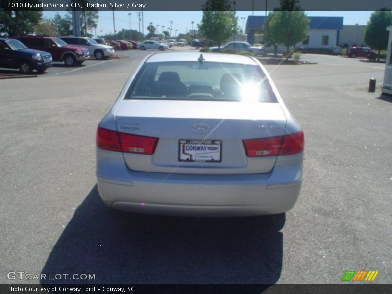 Radiant Silver / Gray 2010 Hyundai Sonata GLS