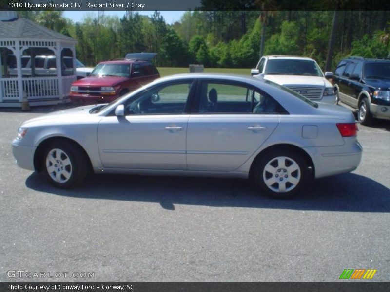 Radiant Silver / Gray 2010 Hyundai Sonata GLS