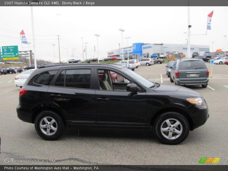 Ebony Black / Beige 2007 Hyundai Santa Fe GLS 4WD